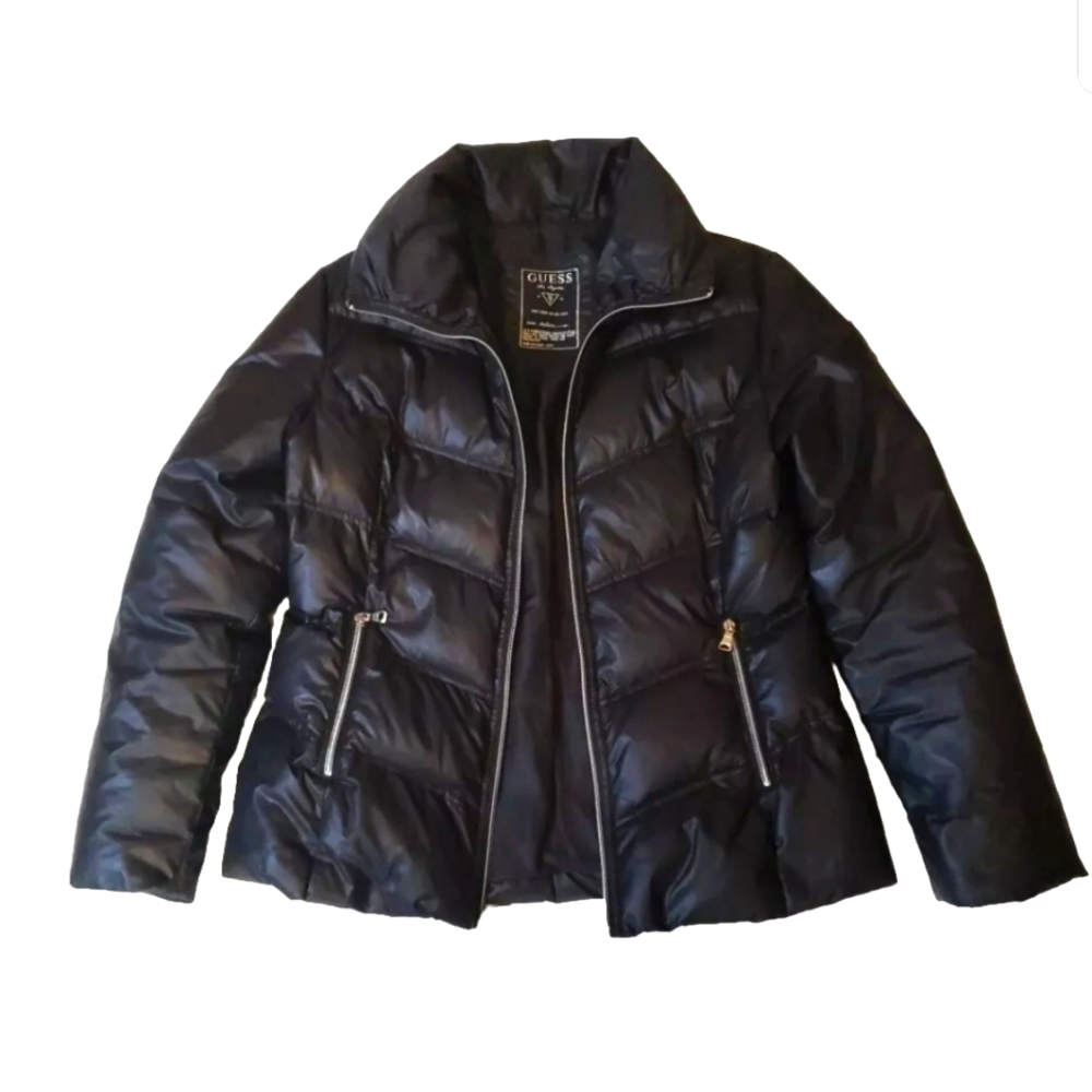 GUESS puffer jacket black size L